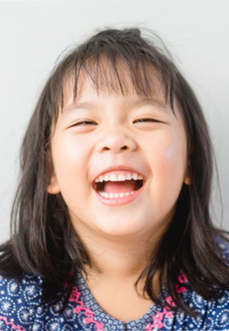 Young girl smiling